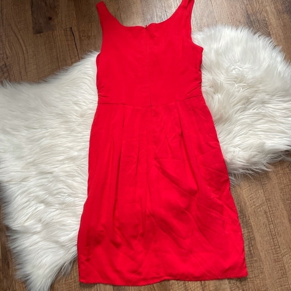 BB Dakota Red Draped Front Mini Dress - Picture 6 of 6